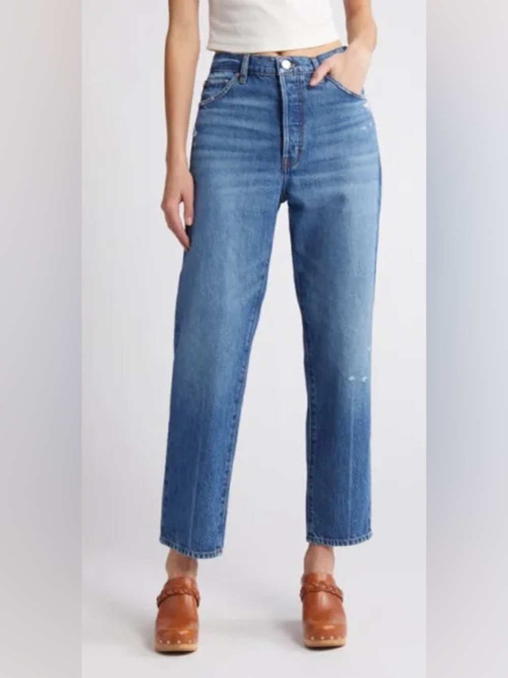 Frame Le Mec Denim High-Rise Straight Leg Jeans 27 NWT y2k casual quiet luxury